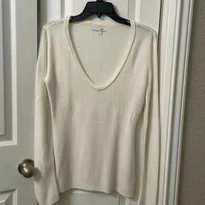 Cream long sleeve light sweater
